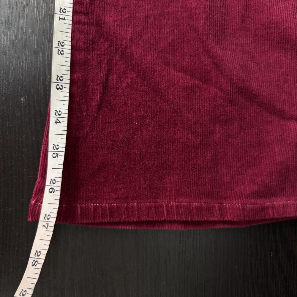 Union Bay Jeans Girls 12 Corduroy Bootcut Flare Red 27 Vintage Y2K Juniors NEW - Picture 10 of 11